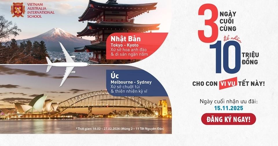 CHỈ CÒN 3 NGÀY - NHẬN ƯU ĐÃI 10 TRIỆU ĐỒNG CHO CON VI VU TẾT NÀY!