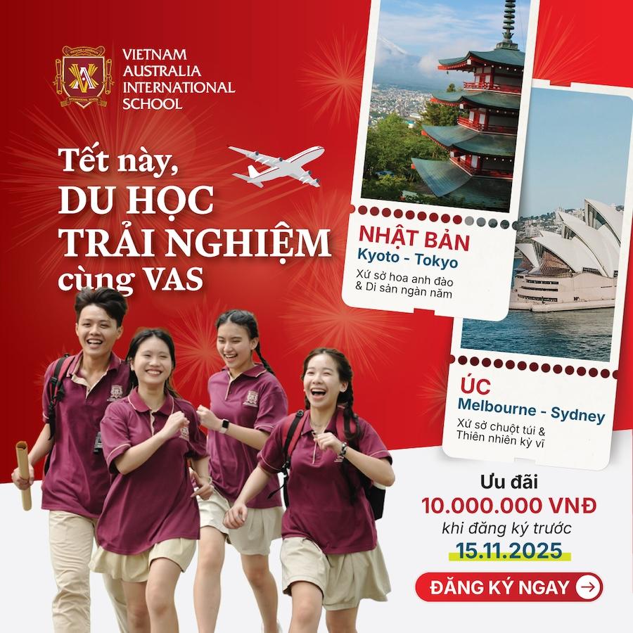 Du học Tết 2026 – 10 ngày trải nghiệm học tập quốc tế tại Nhật Bản & Úc cùng VAS