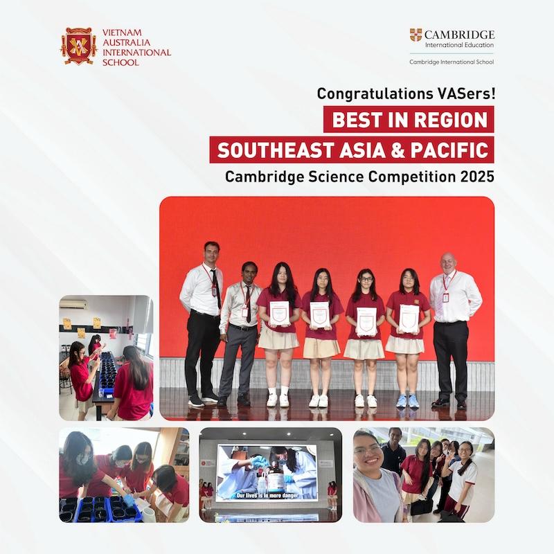 VASers Crowned “Best in Region” at their First-ever Cambridge Global Science Competition 2025!