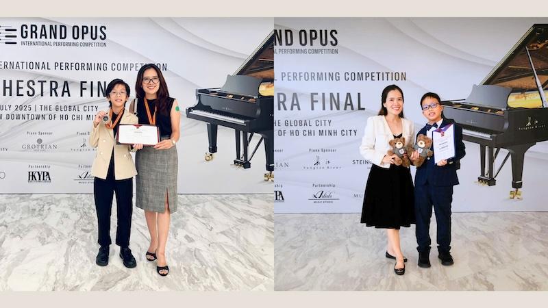 Tài năng piano VASers tỏa sáng tại Cuộc thi Piano Quốc tế Grand Opus