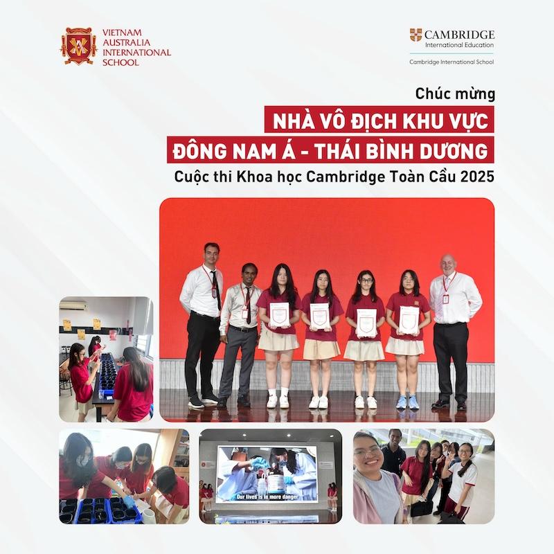 VASers giành giải “Vô địch Khu vực” - Cuộc thi Khoa học Cambridge Toàn cầu 2025